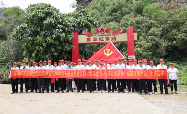 传承红色精神 永葆清廉本色 ——崇左中欧党支部与江南街道办事处机关党支部联合开展主题党日活动
