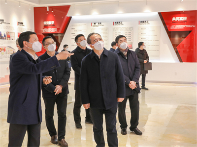 2023年1月，浙江省委常委、组织部长王成来中欧集团调研企业党建、“未来工厂”、人才建设等工作